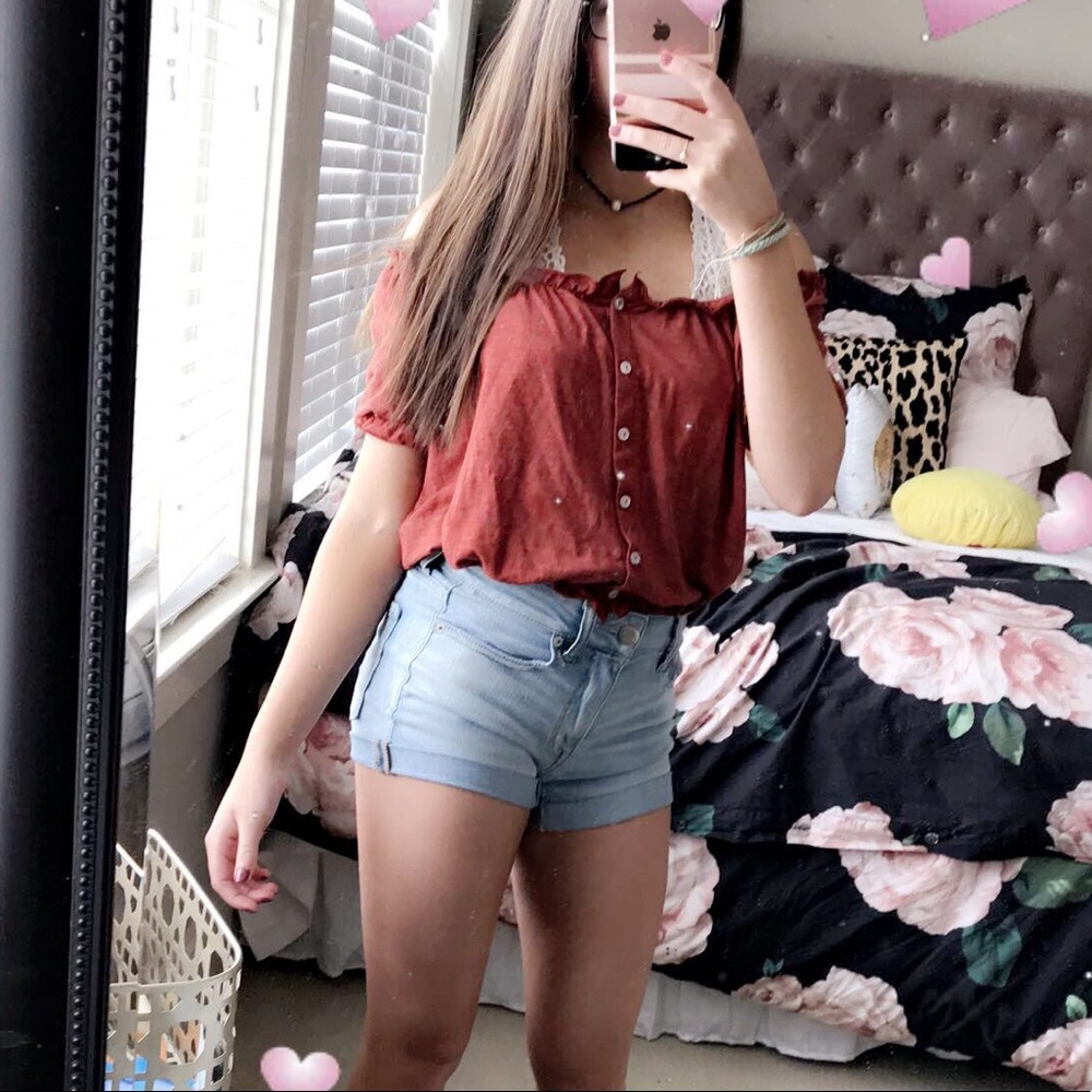 burnt orange t shirt